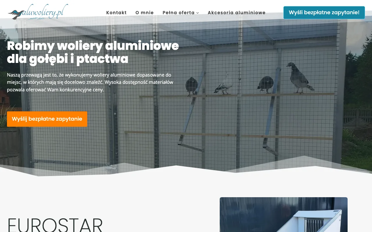 Strona internetowa Aluwoliery — realizacja Kaminski.link