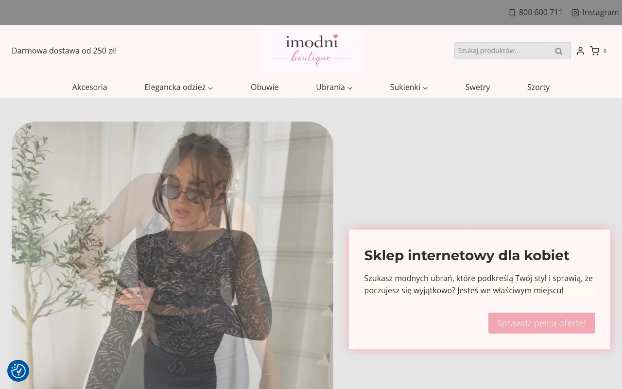 Strona internetowa i-Modni — realizacja Kaminski.link