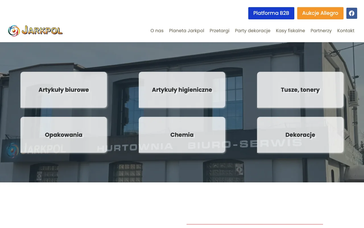 Strona internetowa Jarkpol — realizacja Kaminski.link