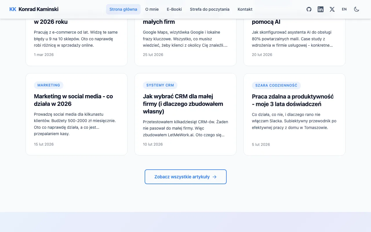 Konrad Kamiński — widok 3