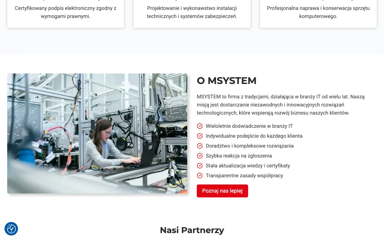 M System — widok 2