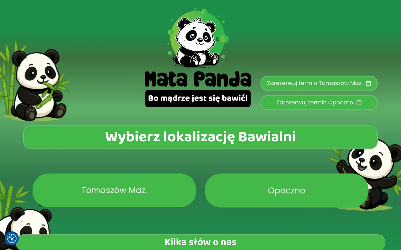 Strona internetowa Mała Panda — realizacja Kaminski.link