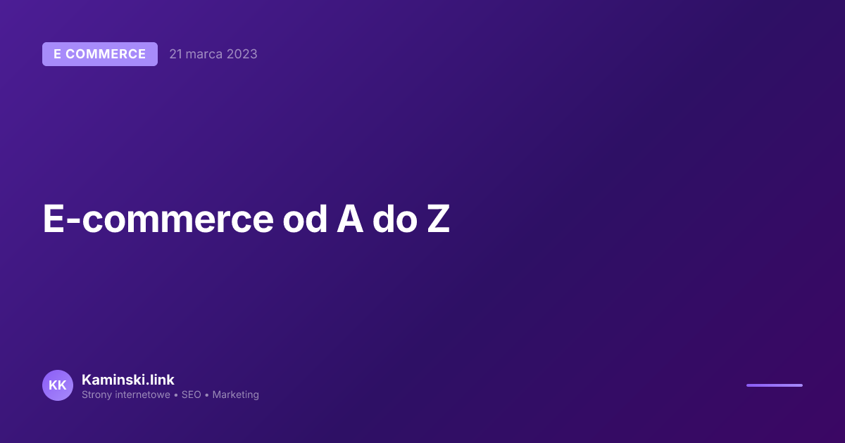 E-commerce od A do Z