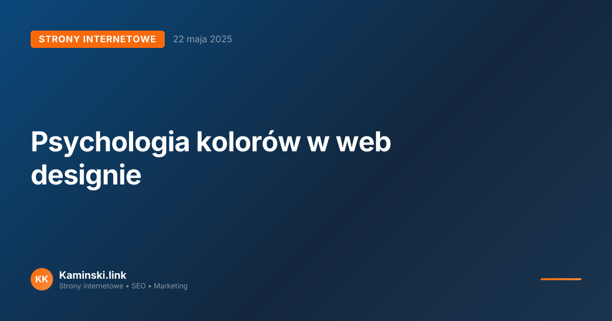 Psychologia kolorów w web designie